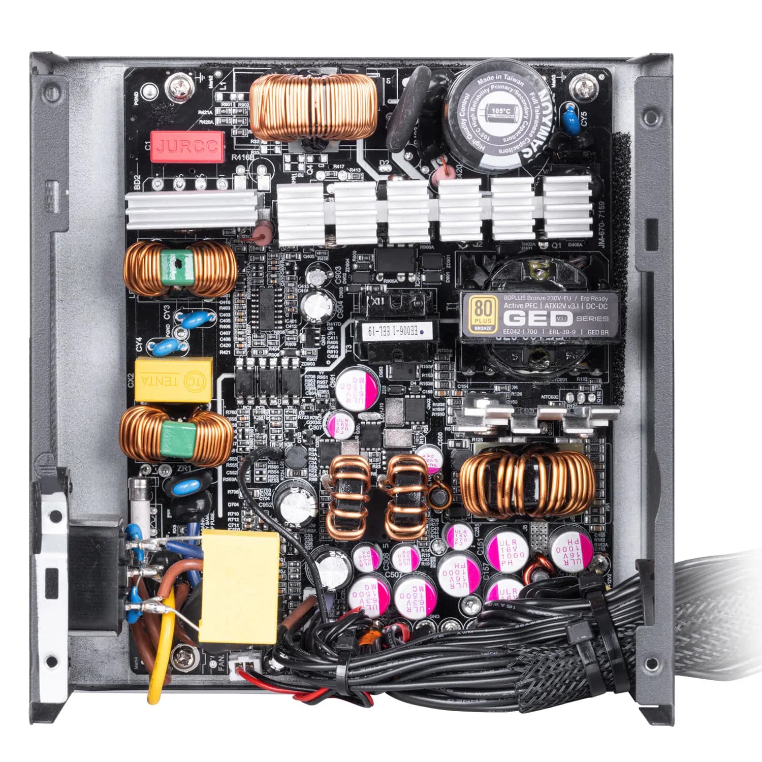 منبع تغذیه کامپیوتر گرین ظرفیت 600 وات POWER GREEN GP600A-GED V3.1 — تصویر ۳