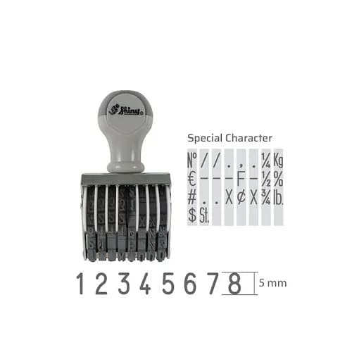 مهر شماره زن لاتین شاینی مدل N-38 — تصویر ۳