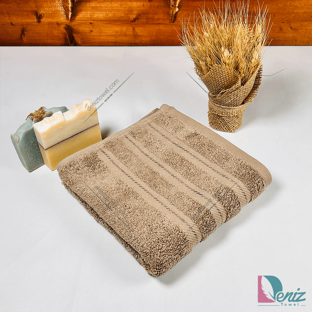 حوله دستی طرح کرالیچ رنگ شکلاتی