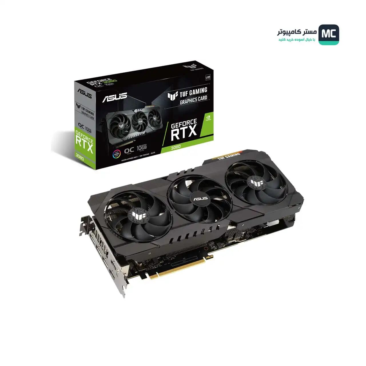 کارت گرافیک ایسوس TUF RTX3080 O10G GAMING (درحدنو) — تصویر ۴