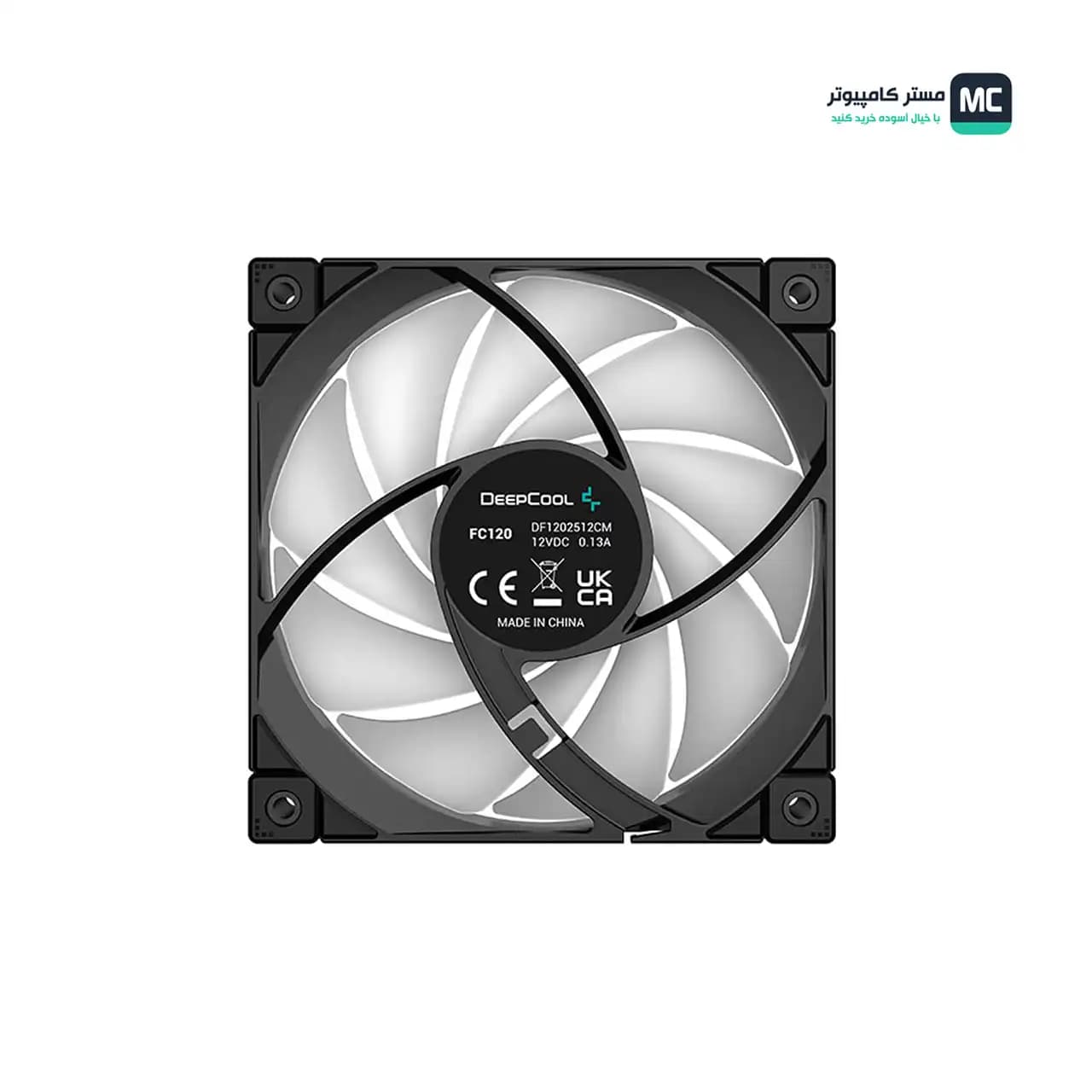 فن کیس دیپ کول FC120 Black (سه عددی) — تصویر ۴