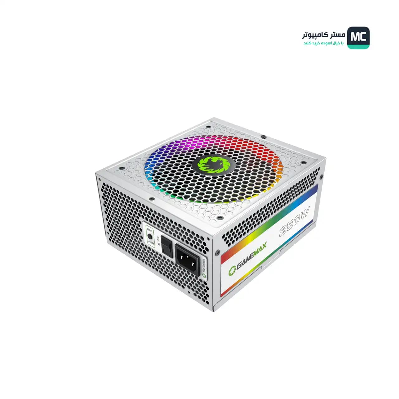 پاور 850 وات گیم‌مکس RGB-850 White Gold Full Modular