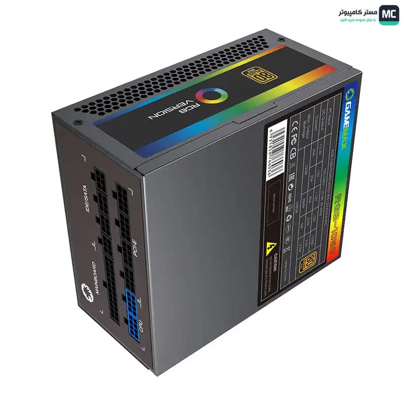 پاور 1050 وات گیم‌مکس RGB-1050 STD Gold Full Modular — تصویر ۶