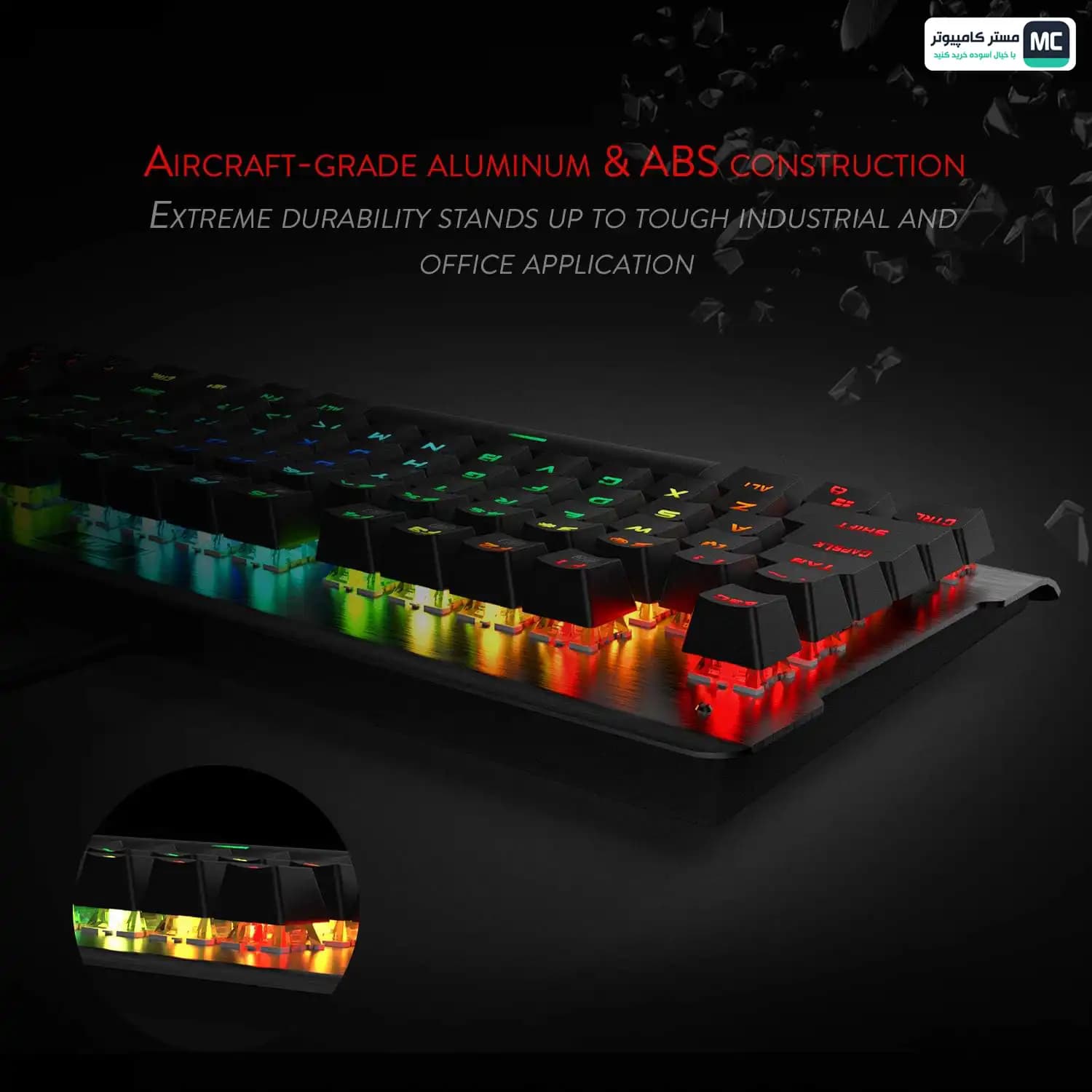 کیبورد گیمینگ ردراگون Visnu K561 RGB Blue Switch — تصویر ۵