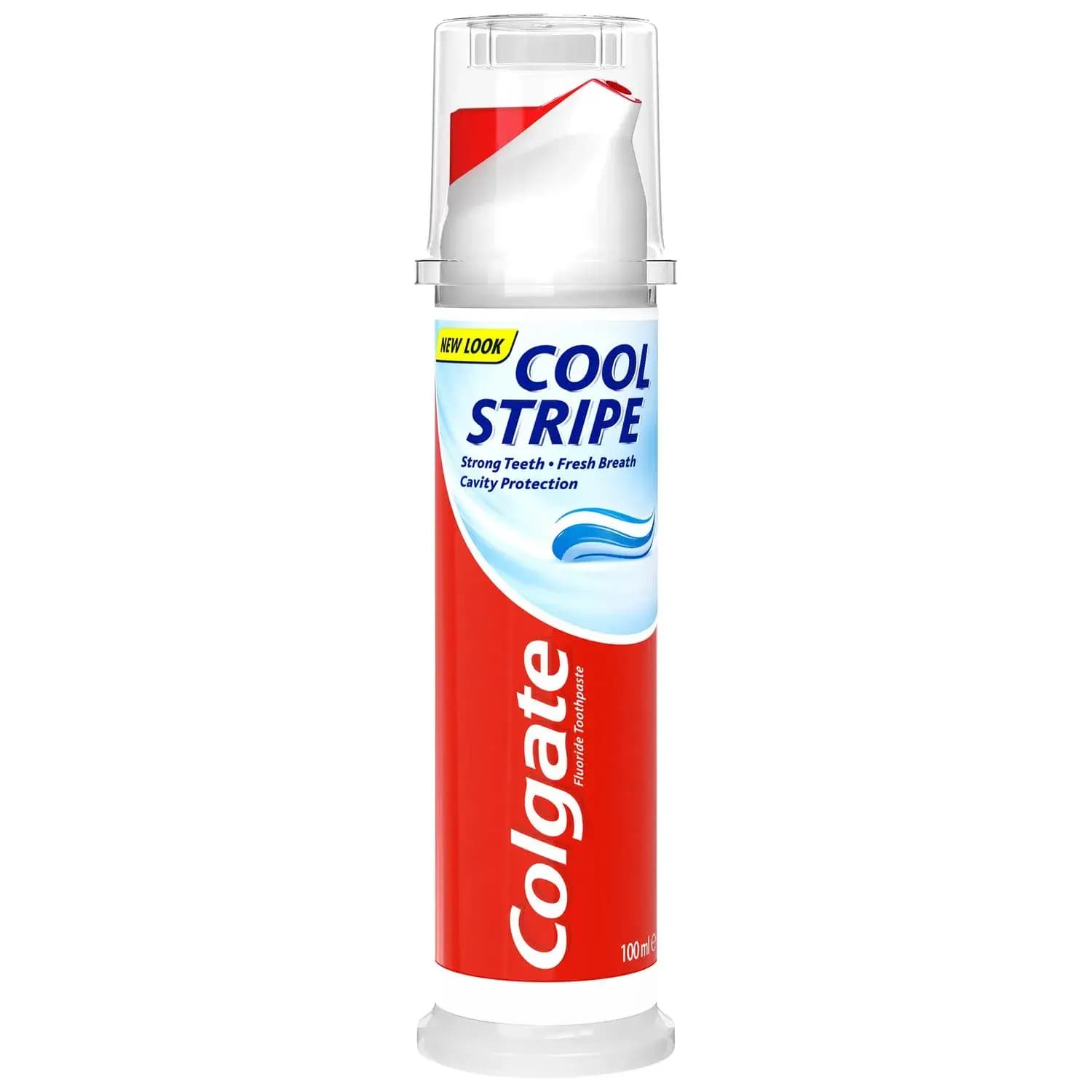 خمیر دندان پمپی کولگیت مدل Cool Stripe | ضد پوسیدگی و خوشبو کننده | اصل | 100ml