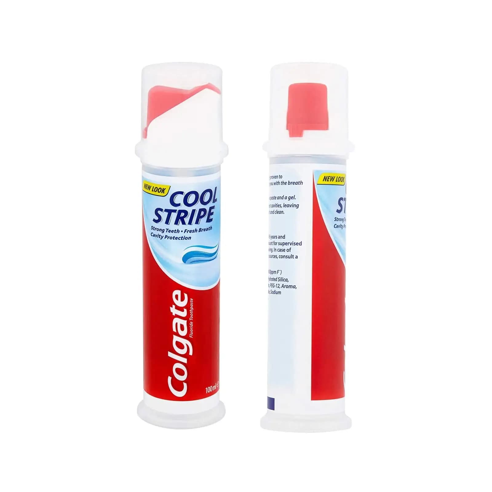خمیر دندان پمپی کولگیت مدل Cool Stripe | ضد پوسیدگی و خوشبو کننده | اصل | 100ml — تصویر ۲