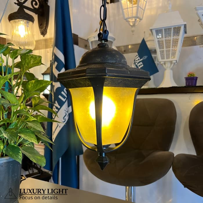 چراغ حیاطی پارکی پلاستیکی آویز لاله( پلی کربنات اصلی 3 سال ضمانت ) — تصویر ۵