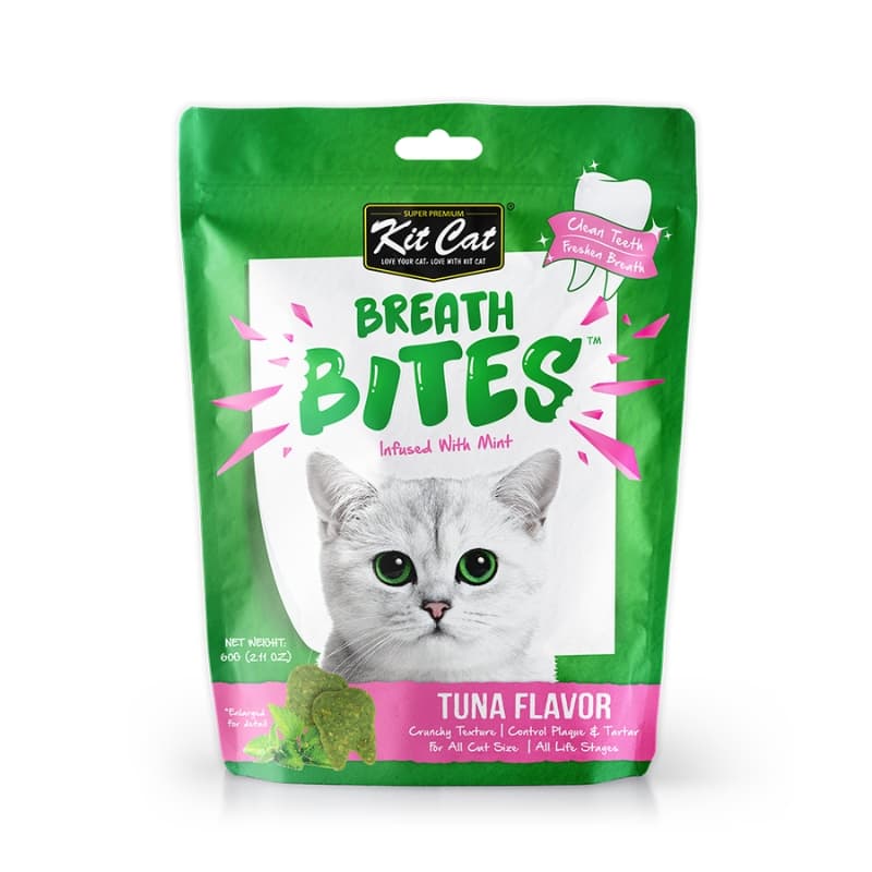 تشویقی دنتال گربه کیت کت (Kit Cat) با طعم ماهی تن – وزن ۶۰ گرم