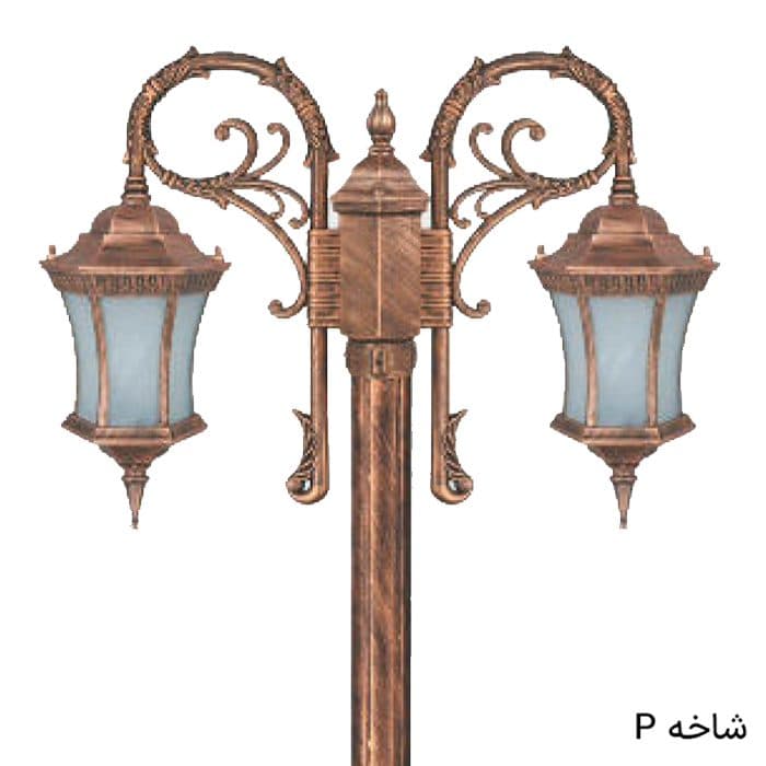چراغ پارکی دوشاخه رابو باریک