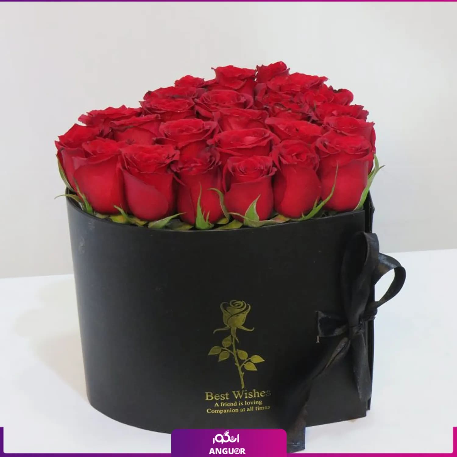 باکس سورپرایزی قلبی گل رز و شکلات | باکس گل ولنتاین