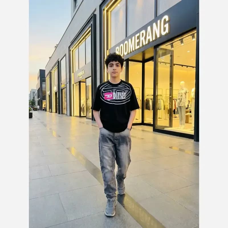 تیشرت اسپرت پسرانه پنبه دورس تکه دوزی شده مدل SYC1377 — تصویر ۹