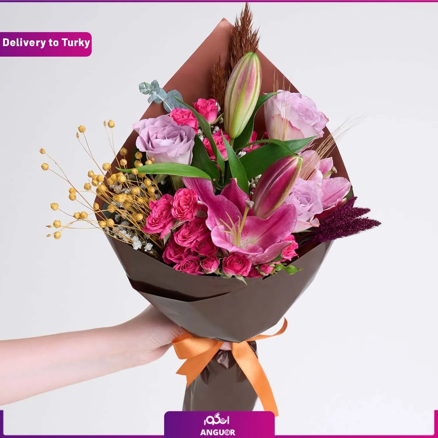 دسته گل لیلیوم (ارسال گل به ترکیه)