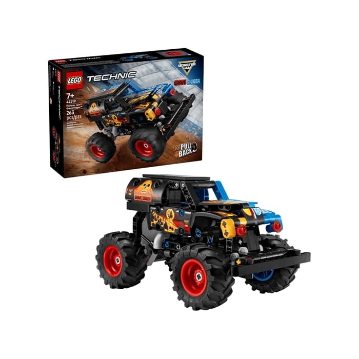 ساختنی لگو تکنیک مدل 42219 مانستر Jam Grave Digger آتش و یخ اورجینال