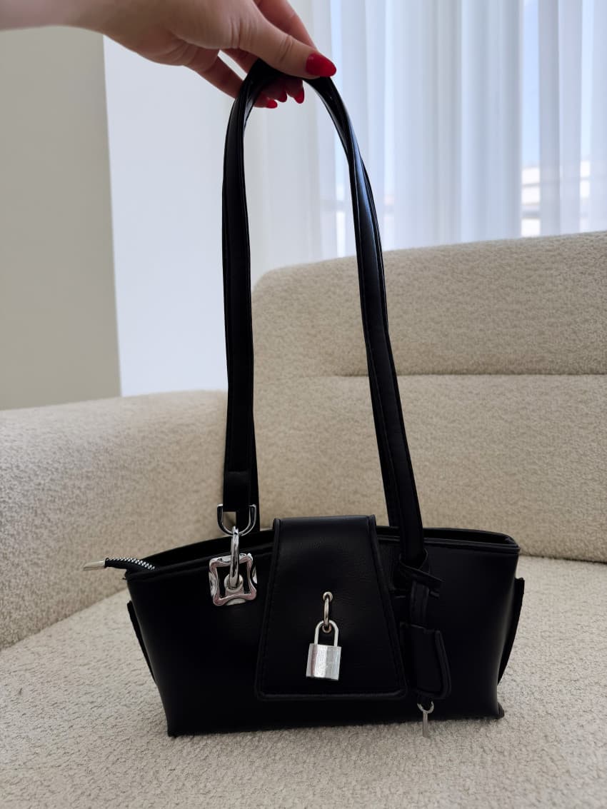 کیف قفل زارا مشکی 100206 — تصویر ۴