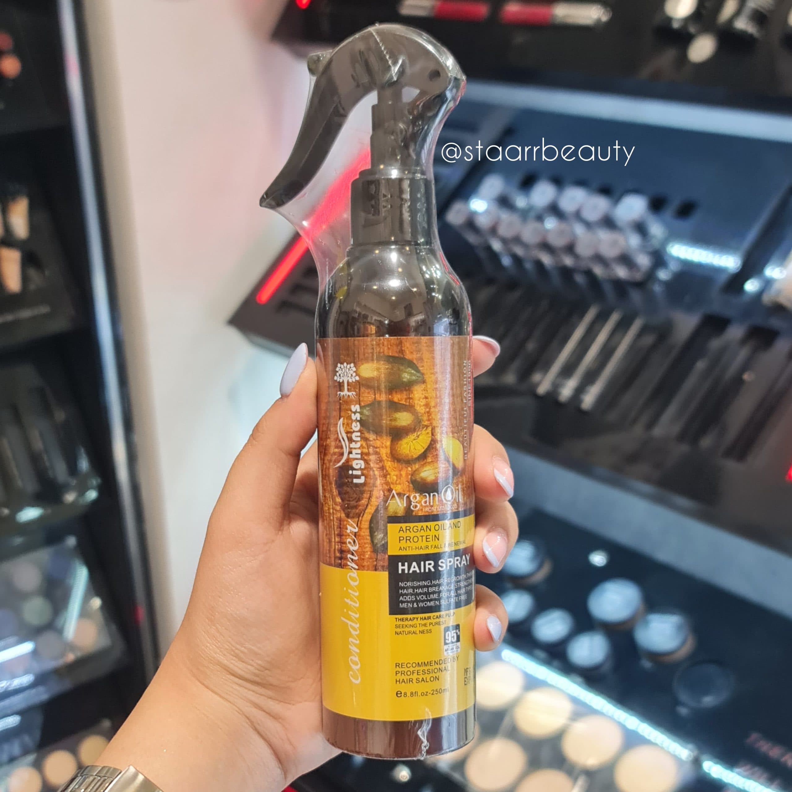 اسپری دوفاز مو لایتنس حاوی روغن آرگان 250ml