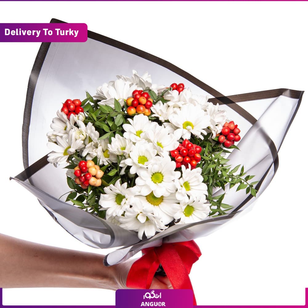 دسته گل پاپاتیا برای کریسمس (ارسال گل به ترکیه)