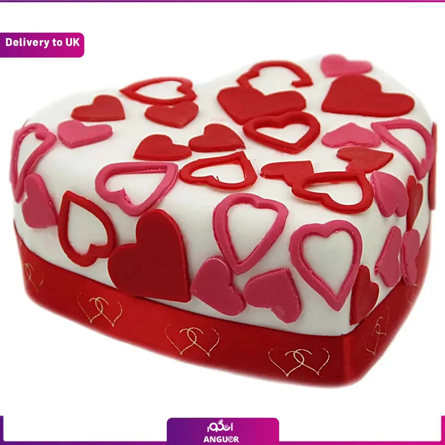Hearts Cake(Delivery to UK)