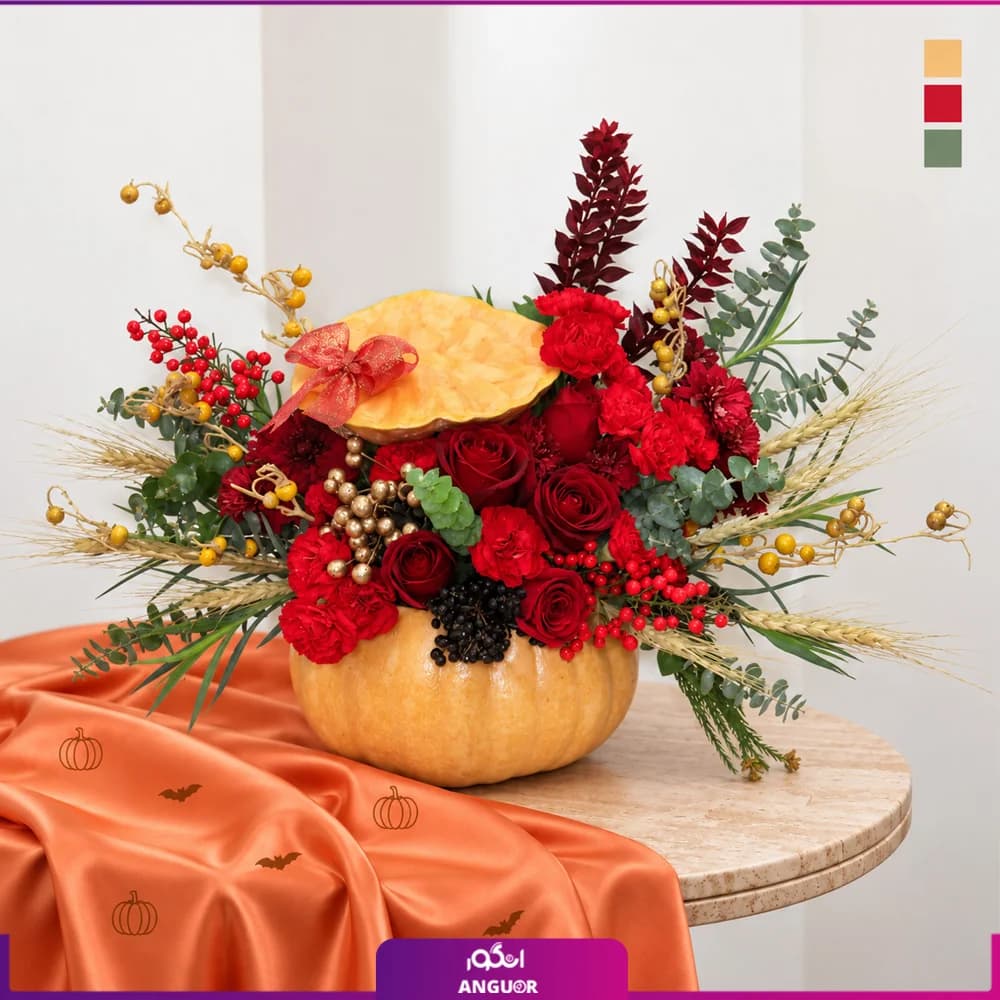 گل آرایی کدو برای یلدا — تصویر ۲