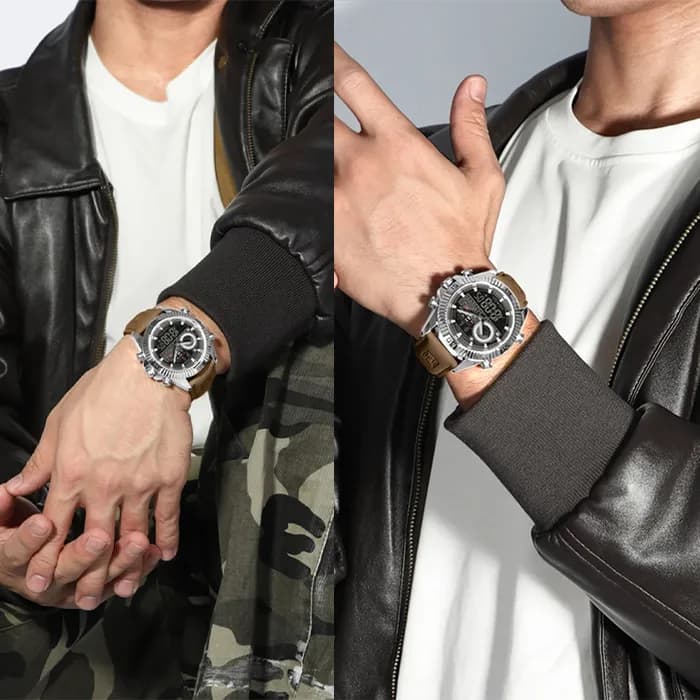 ساعت مچی مردانه ناوی فورس NAVIFORCE NF9262L S/GY/BN — تصویر ۳