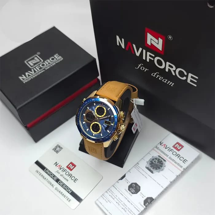 ساعت مچی مردانه ناوی فورس NAVIFORCE NF9197 G/BE/Y.BN — تصویر ۲