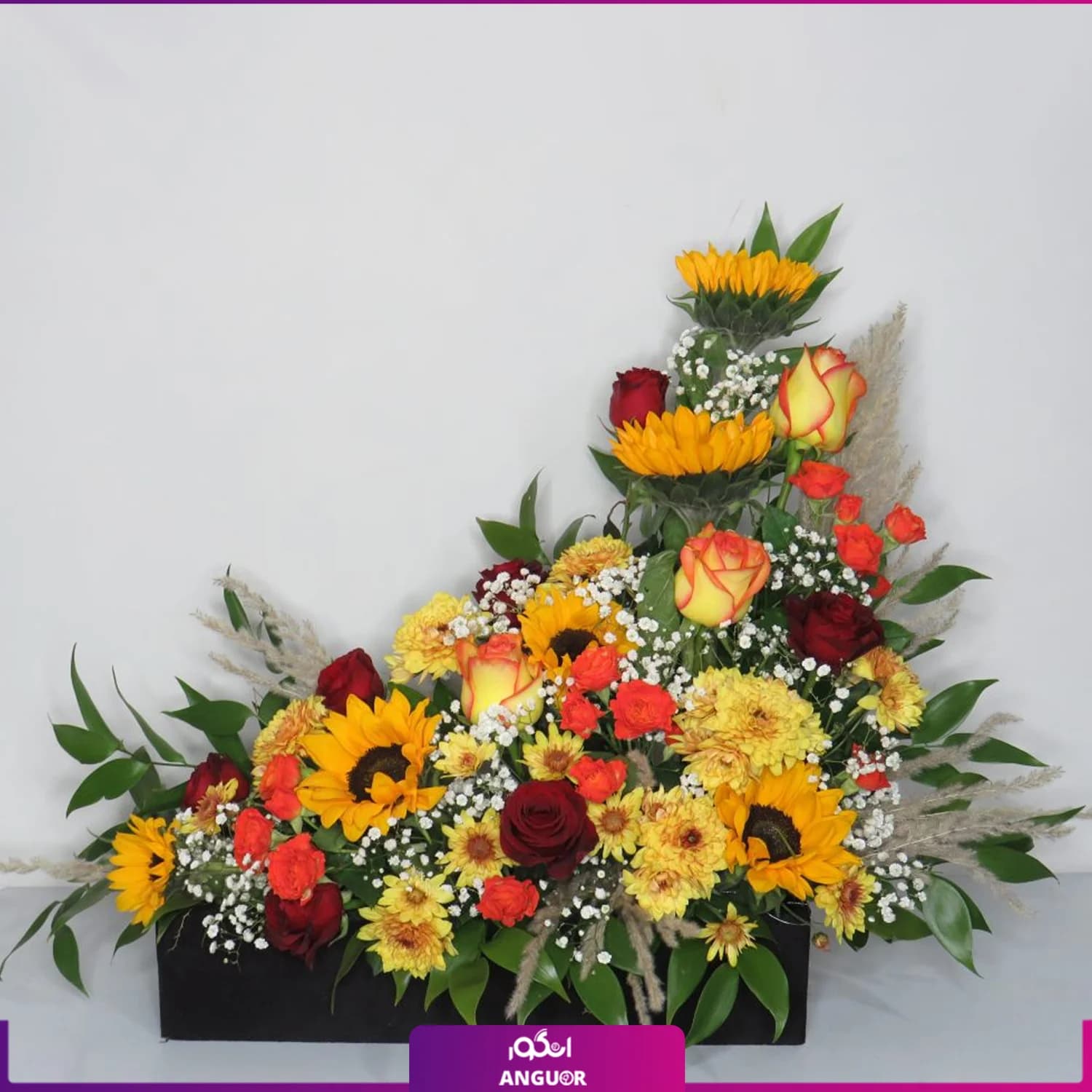 باکس گل پاییز تن طلایی