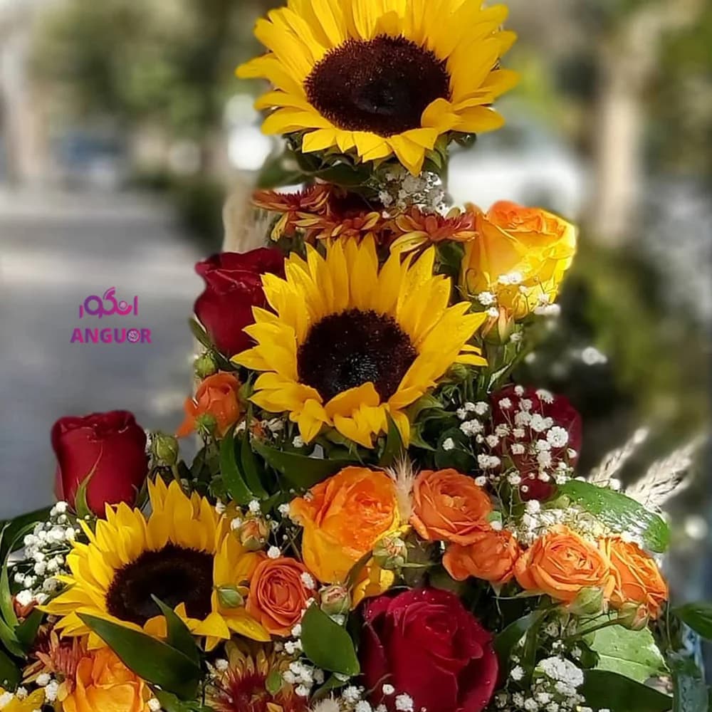 باکس گل پاییز تن طلایی — تصویر ۵