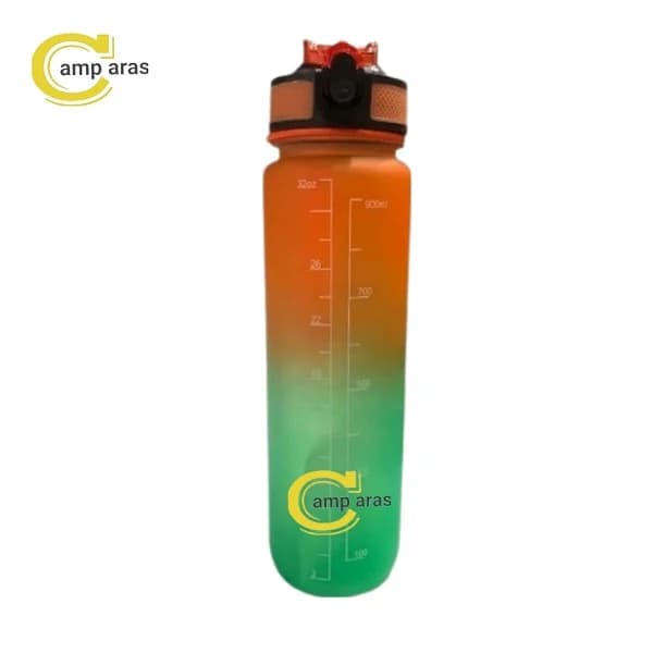 قمقمه1 لیتر ورزشی ریفل نی دار قفل دار REFILL پاستیلی — تصویر ۲