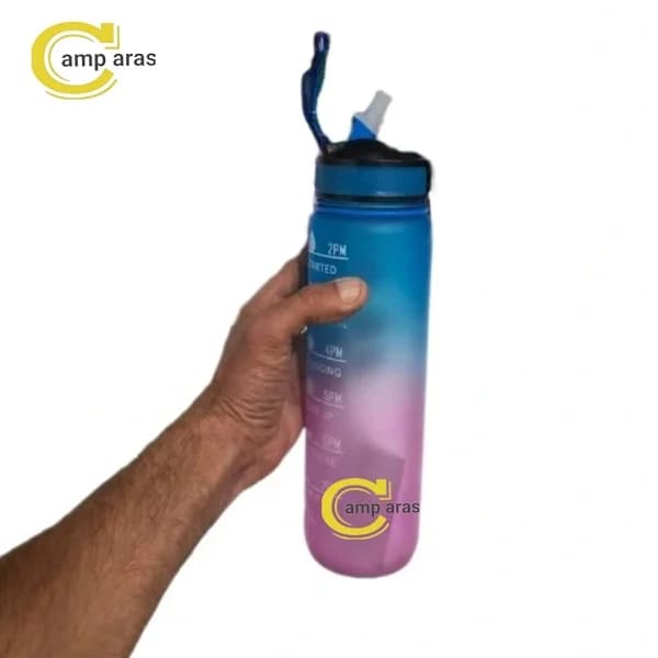 قمقمه1 لیتر ورزشی ریفل نی دار قفل دار REFILL پاستیلی — تصویر ۷
