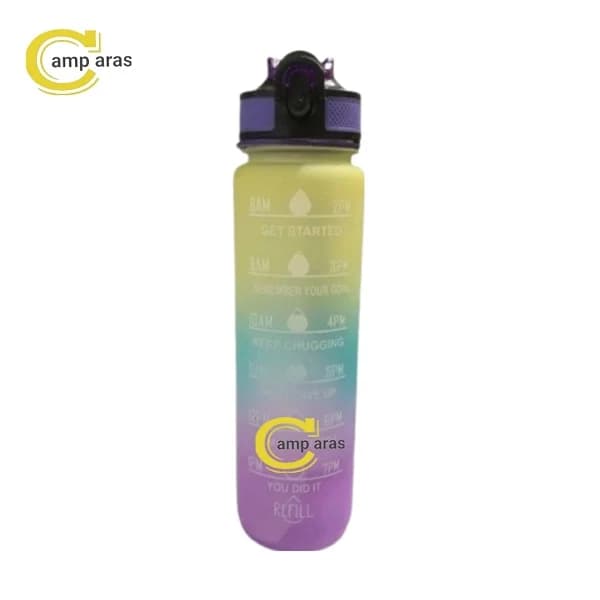 قمقمه1 لیتر ورزشی ریفل نی دار قفل دار REFILL پاستیلی — تصویر ۳