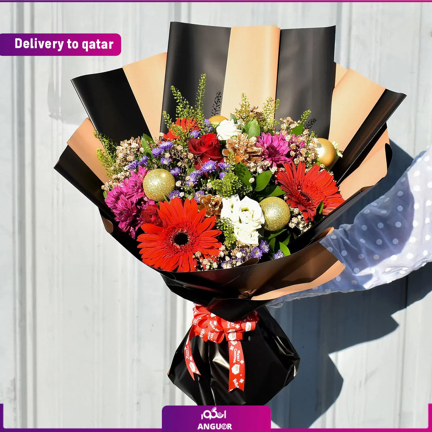 دسته گل کریسمس (تحویل در قطر)