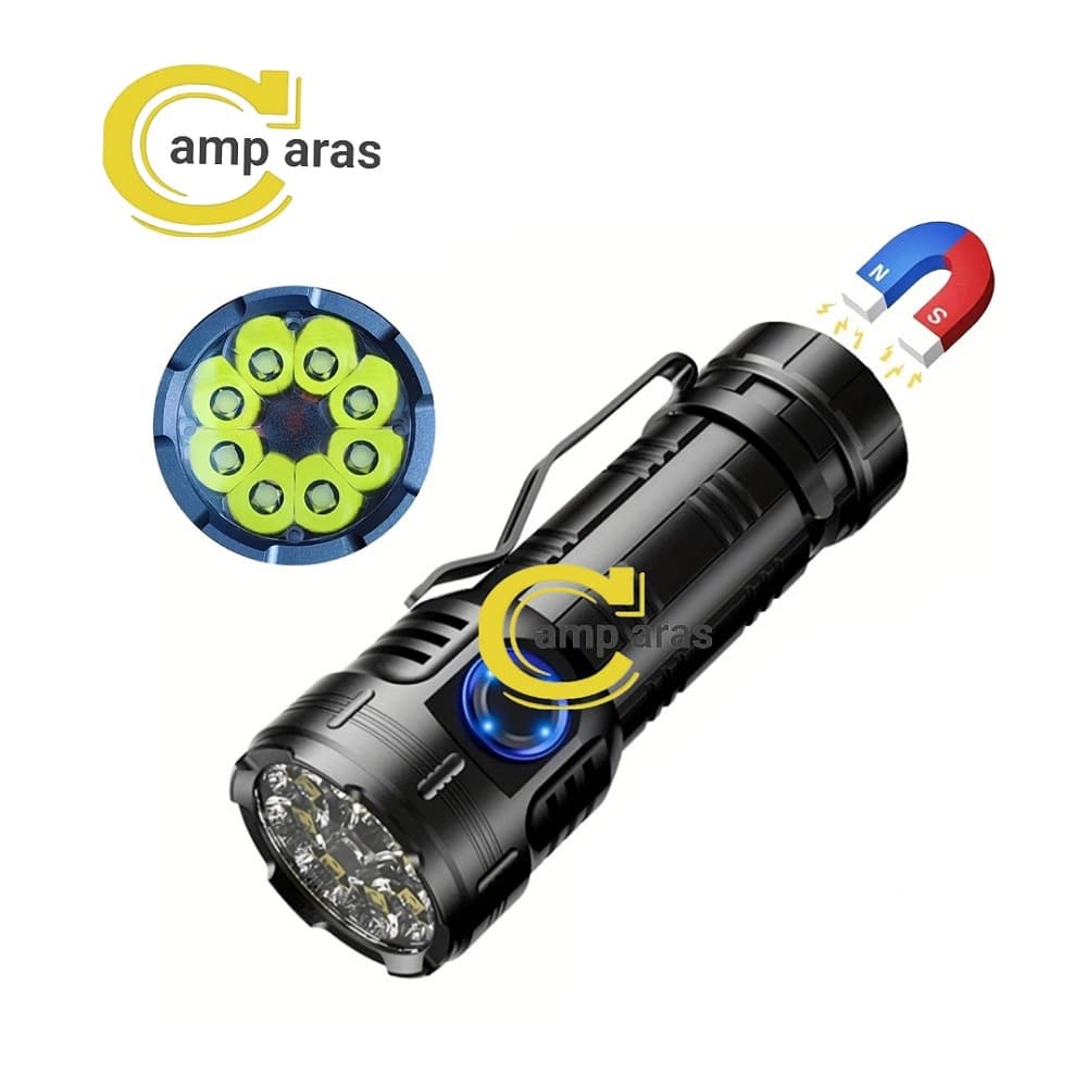 چراغ قوه جیبی کینساچ 8 لامپ KINSACH KS-F82