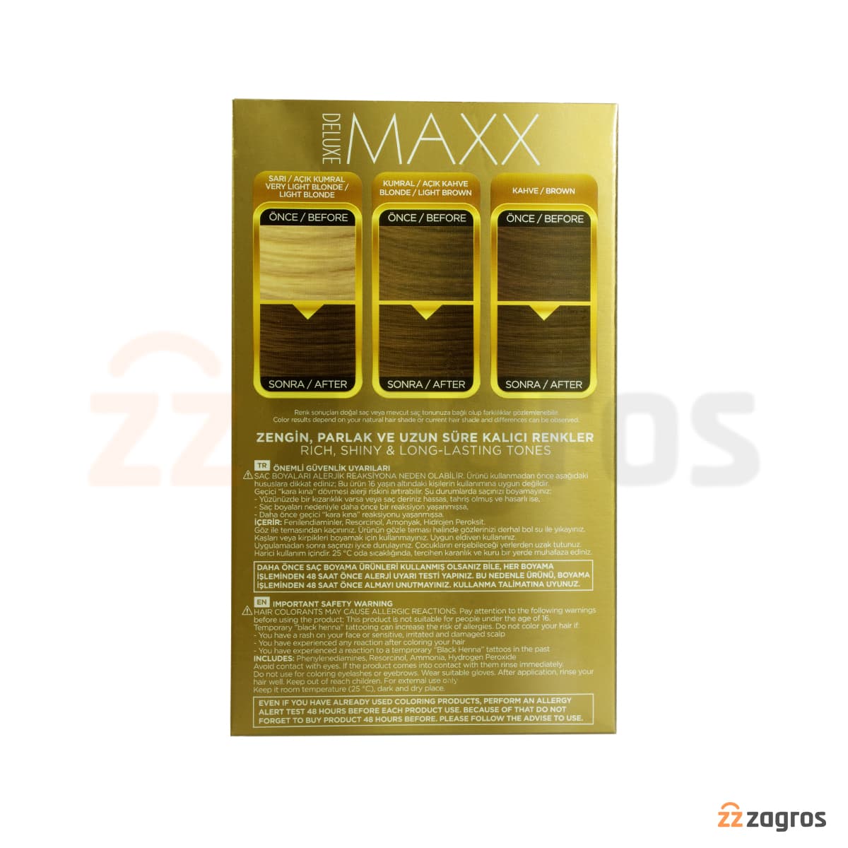کیت رنگ مو Maxx Deluxe سری Beauty Expert شماره 6.7 پایه رنگ قهوه شکلاتی — تصویر ۳