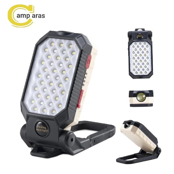 چراغ چندکاره شارژی آهنربایی مدل LED W599B — تصویر ۷