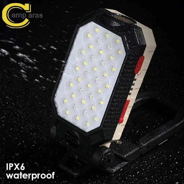 چراغ چندکاره شارژی آهنربایی مدل LED W599B — تصویر ۲