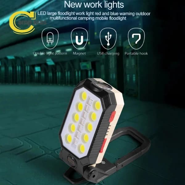 چراغ چندکاره شارژی آهنربایی مدل LED W599A