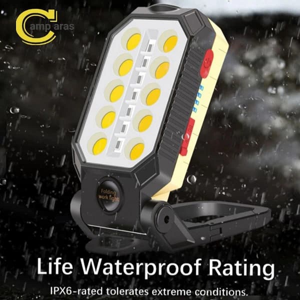 چراغ چندکاره شارژی آهنربایی مدل LED W599A — تصویر ۷