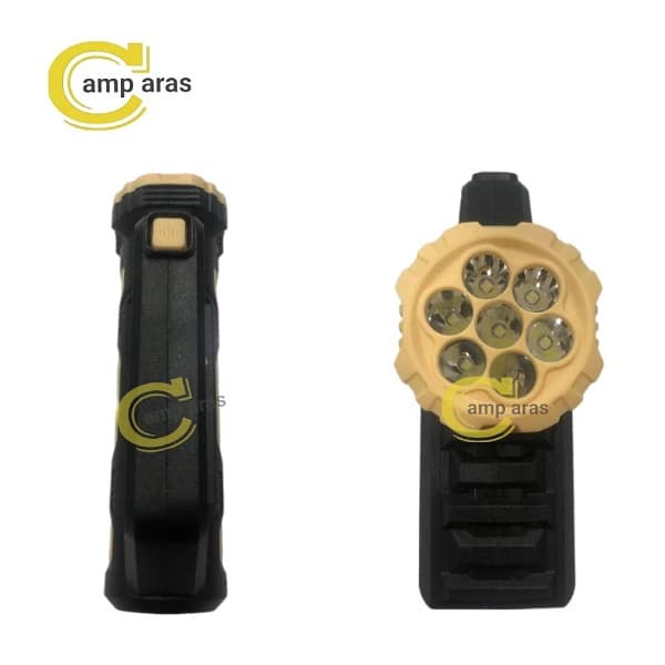 چراغ قوه شارژی خورشیدی COB-XPE HS-8031-B — تصویر ۵