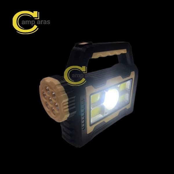 چراغ قوه شارژی خورشیدی COB-XPE HS-8031-B — تصویر ۴