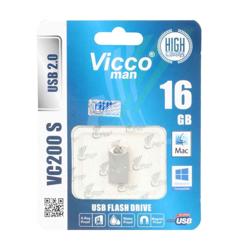 فلش 16 گیگ ویکومن Vicco Man VC200 USB2.0 — تصویر ۳