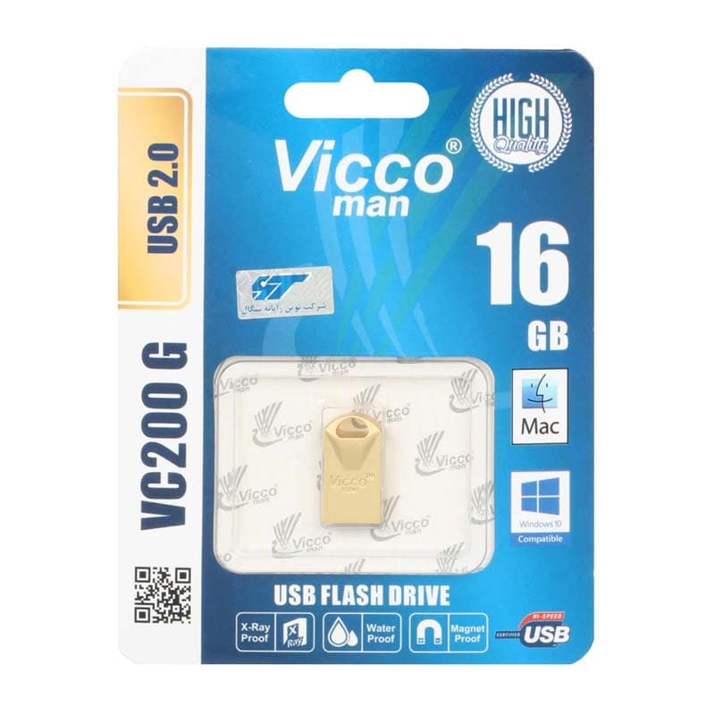 فلش 16 گیگ ویکومن Vicco Man VC200 USB2.0 — تصویر ۲