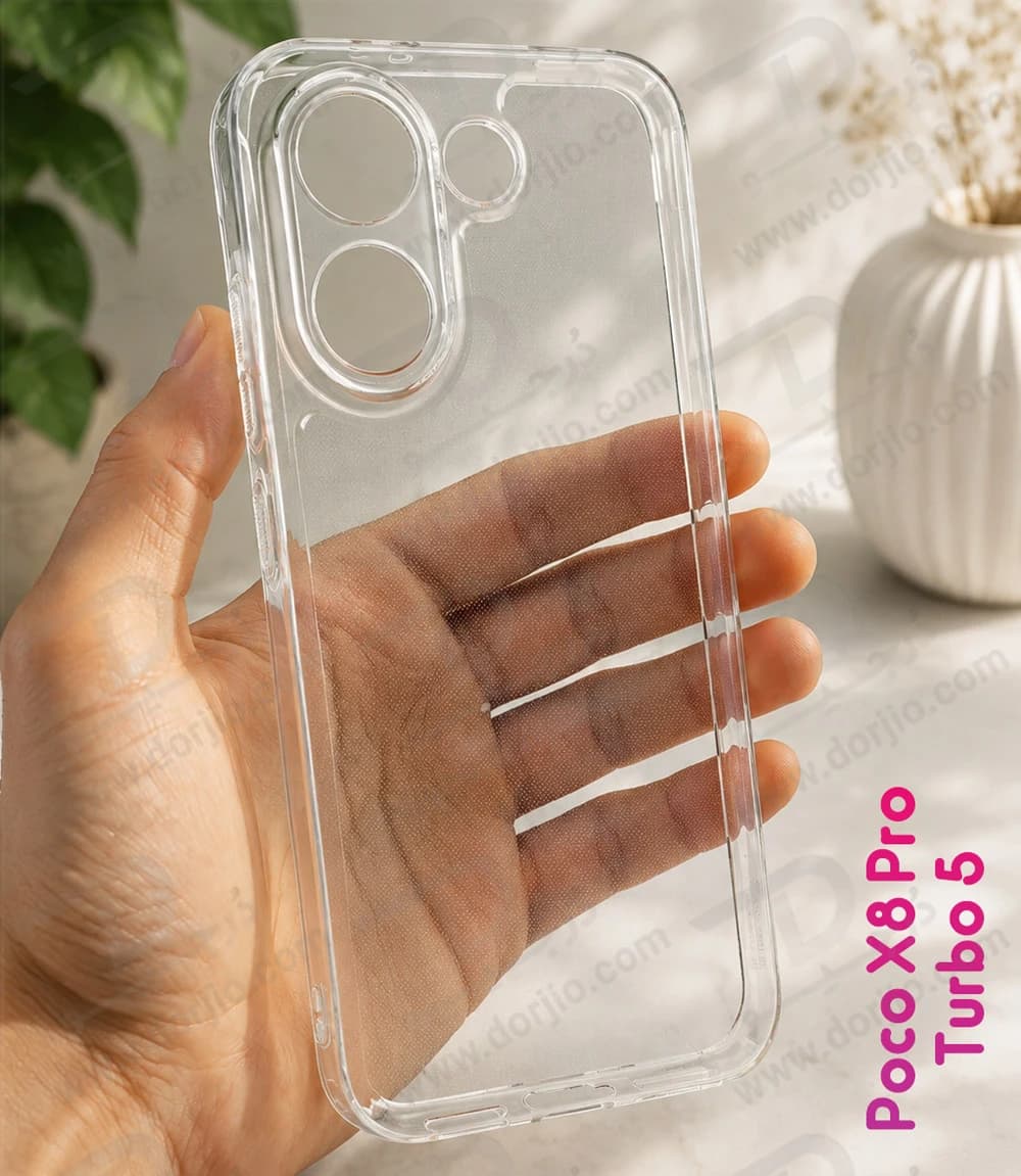 قاب ژلهای شفاف فول کاور Poco X8 Pro — تصویر ۸