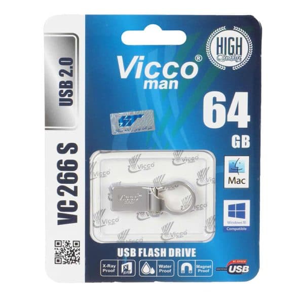 فلش 64 گیگ ویکومن Vicco Man VC266 USB2.0 — تصویر ۲