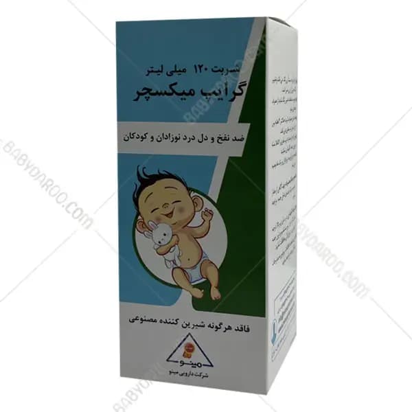 شربت گرایپ میکسچر مینو 120 میلی لیتر — تصویر ۷