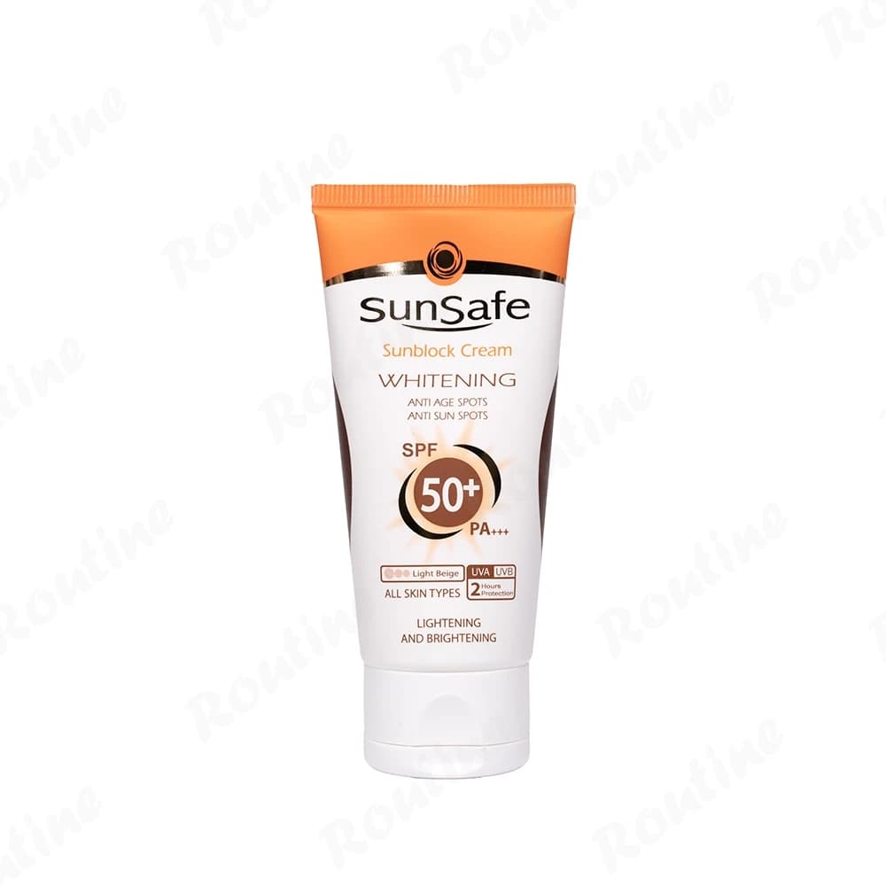 کرم ضد آفتاب SPF50 روشن کننده سان سیف بژ روشن — تصویر ۶