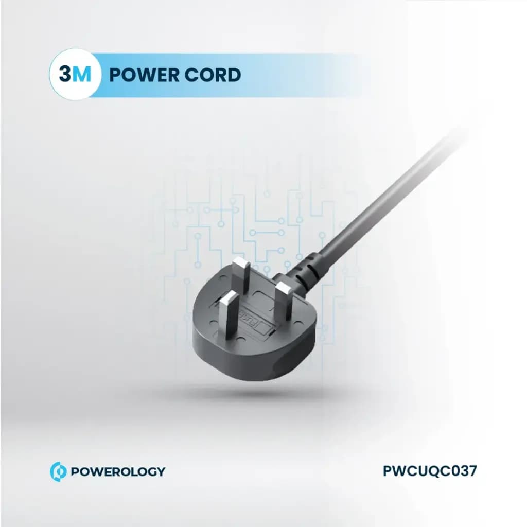 چندراهی و محافظ برق 3250 وات پاورولوژی(PWCUQC037)Powerology Power Strip 3250W — تصویر ۸