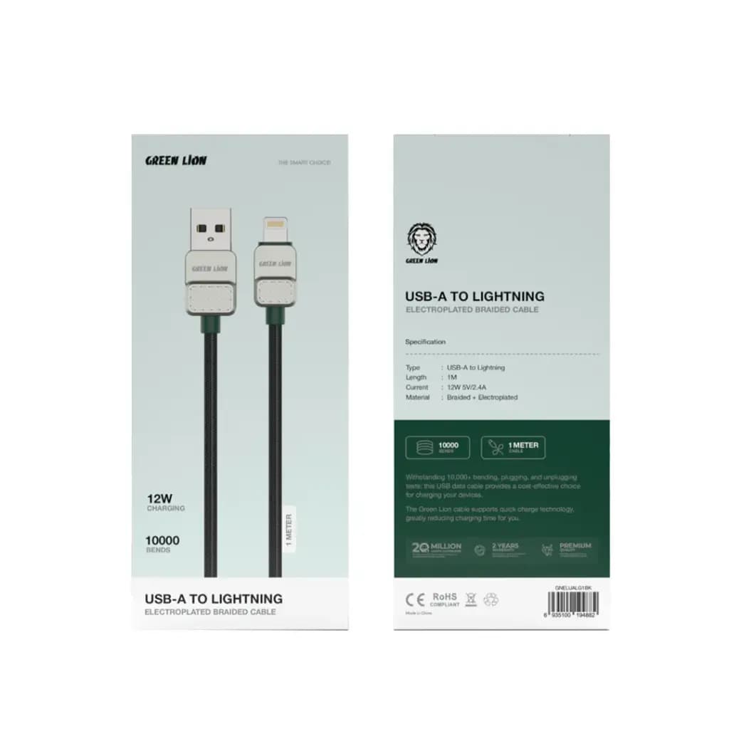 کابل 12وات گرین لاین USB‑A به Lightning — تصویر ۲