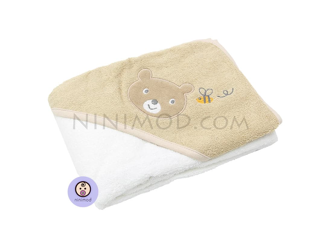 حوله کلاه دار طرح Bee&Bear