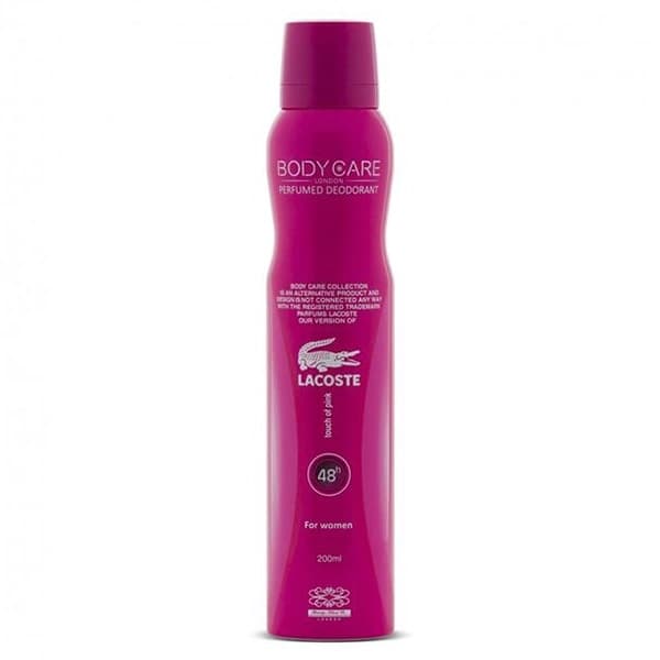اسپری زنانه بادی کر | Body care لاگوست Lacoste حجم 200 میلی لیتر — تصویر ۱۱