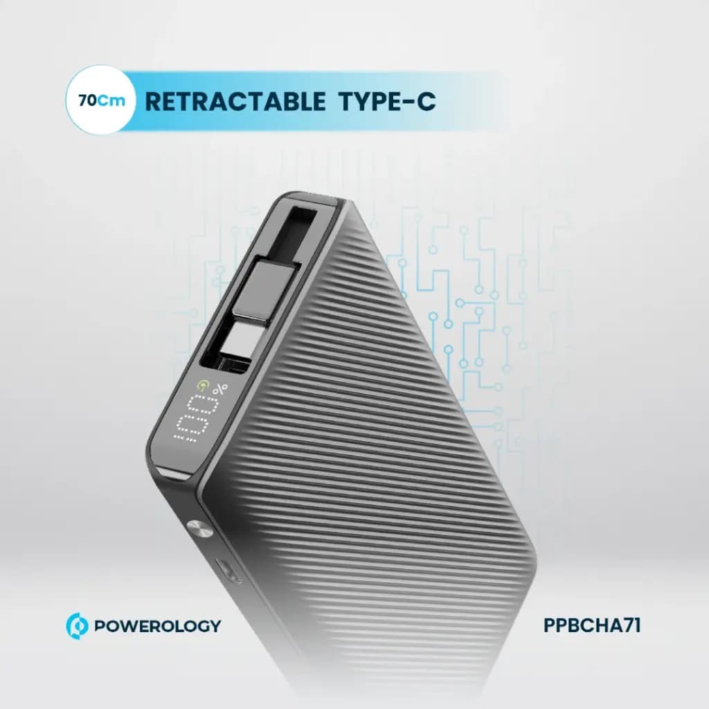 پاوربانک 10000 میلی آمپر پاورولوژی Powerology 10000mAh Power Bank PPBCHA71 — تصویر ۴