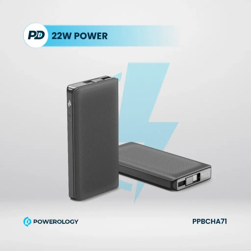 پاوربانک 10000 میلی آمپر پاورولوژی Powerology 10000mAh Power Bank PPBCHA71 — تصویر ۵